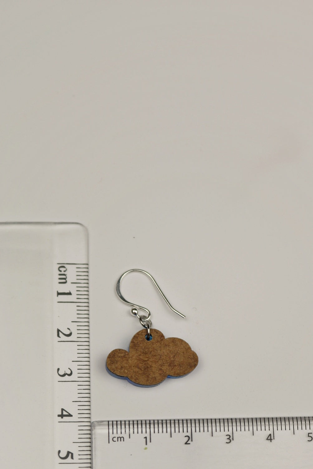 Swirly Night Sky Blue Acrylic Cloud Earrings