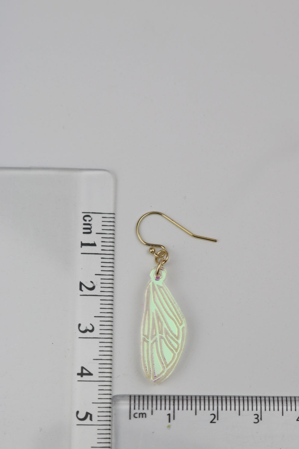 Iridescent Acrylic Wing Earrings