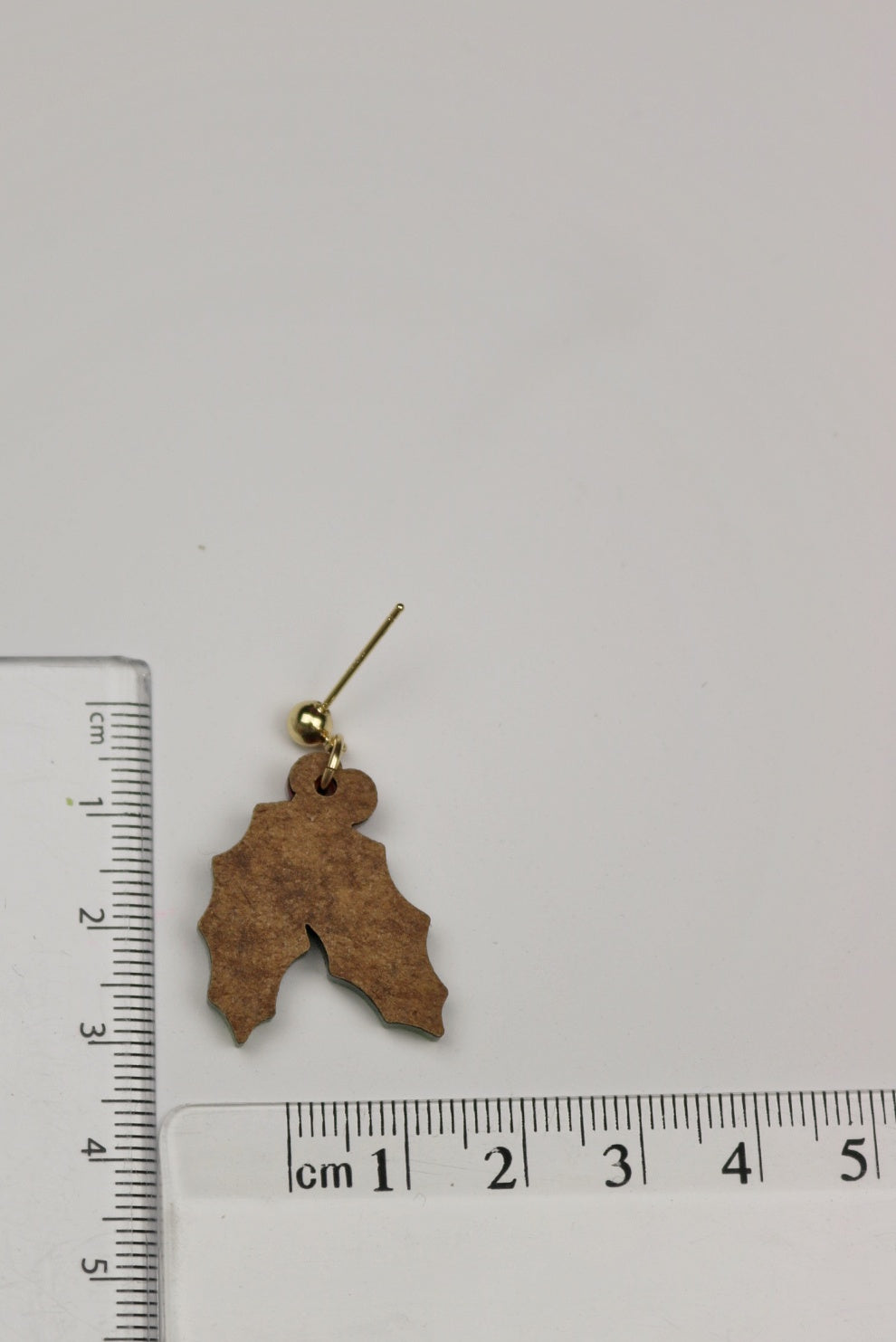 Marbled Green Acrylic Holly Earrings