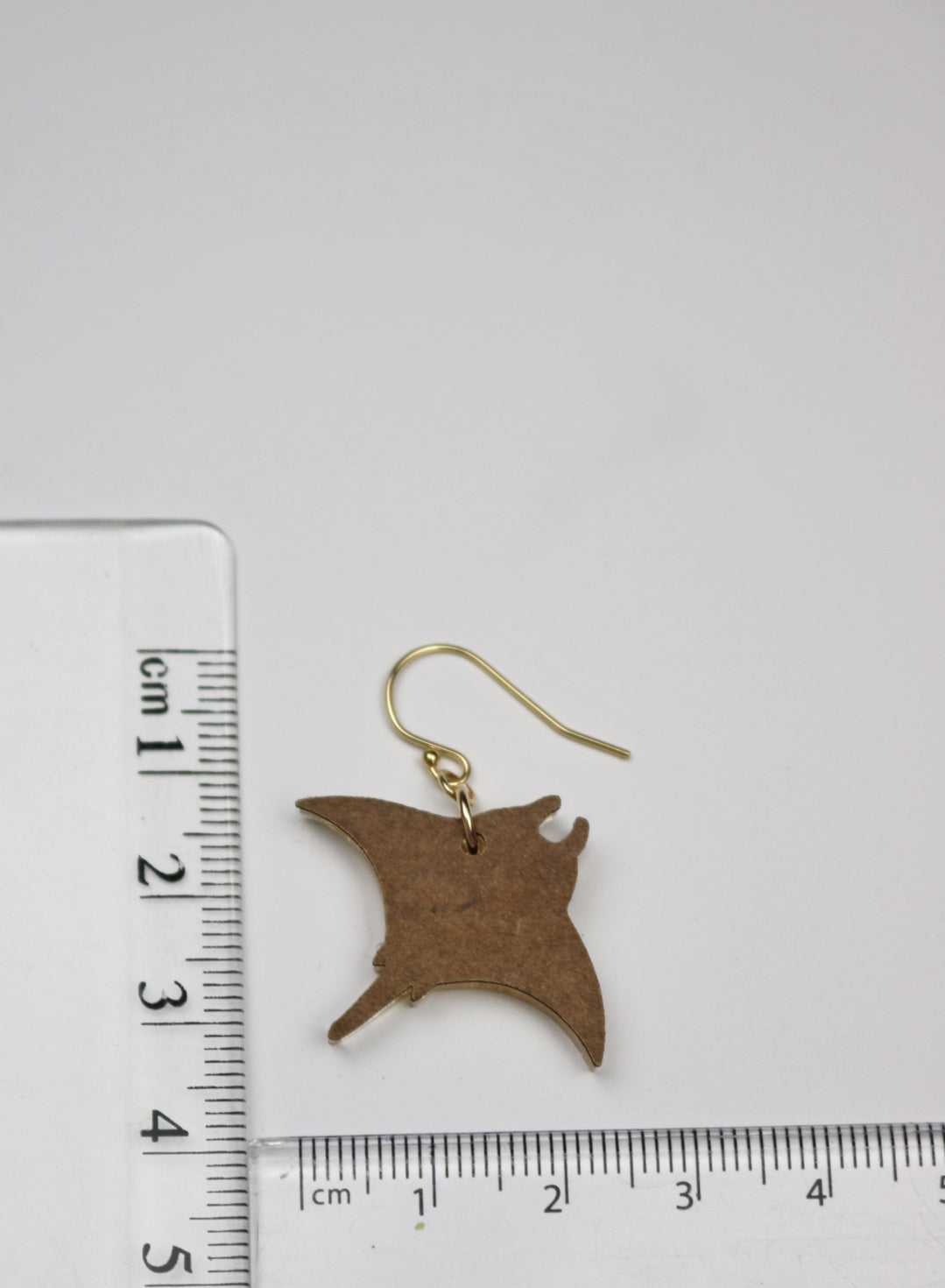 Mirrored Acrylic Manta Ray Earrings