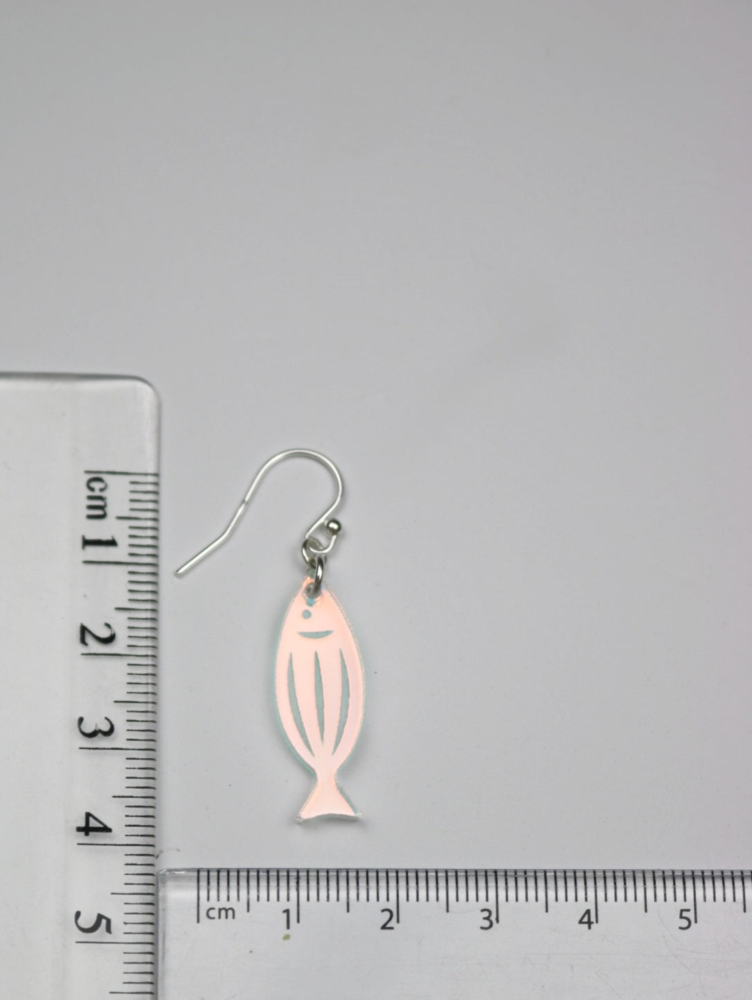 Iridescent Acrylic Fish Earrings