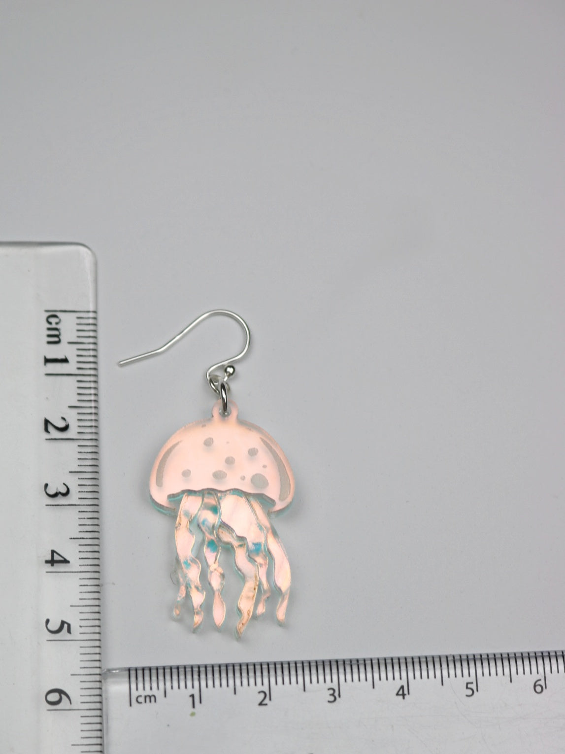 Iridescent Acrylic Jellyfish Earrings