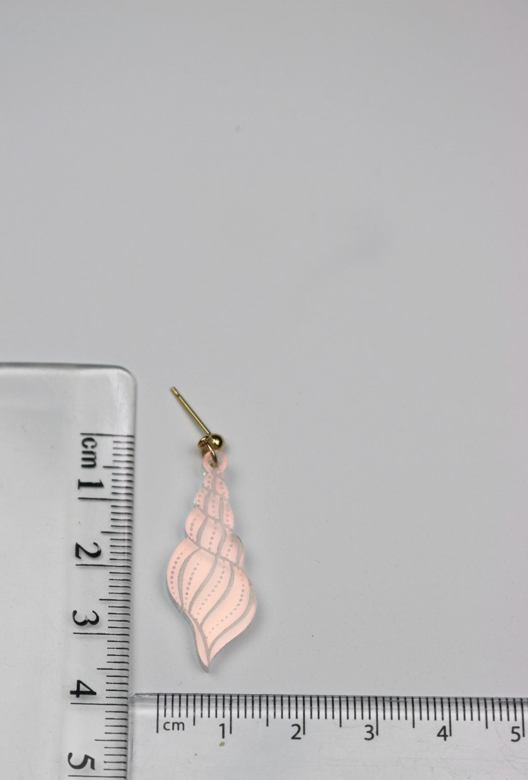 Iridescent Long Shell Acrylic Earrings