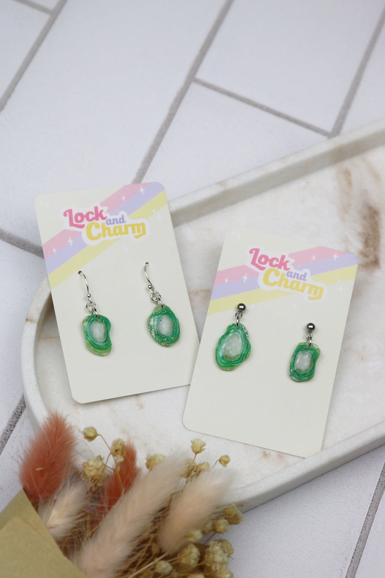 MINI Green Agates