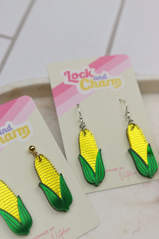 Sweetcorn Acrylic Earrings