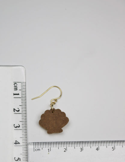 Mirrored Acrylic Sea Shell Earrings