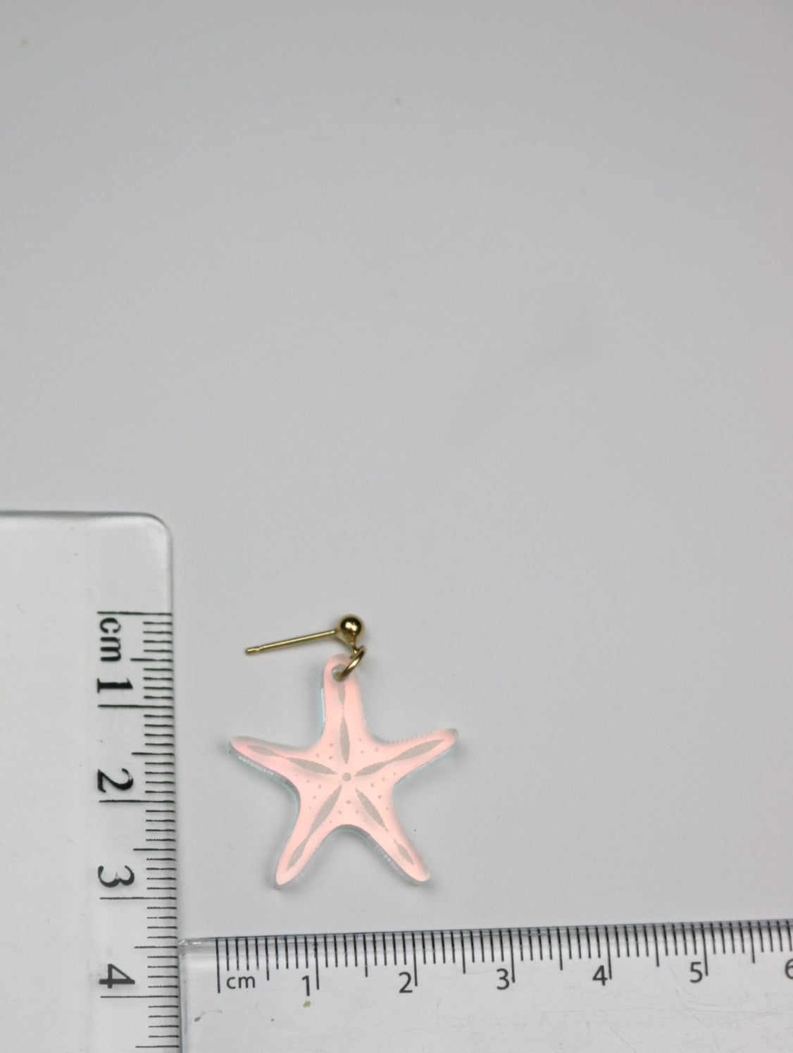 Iridescent Starfish Acrylic Earrings