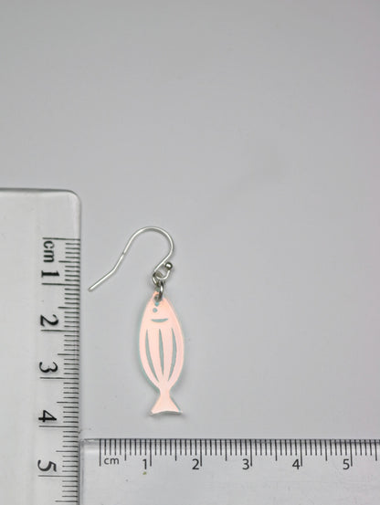 Iridescent Acrylic Fish Earrings
