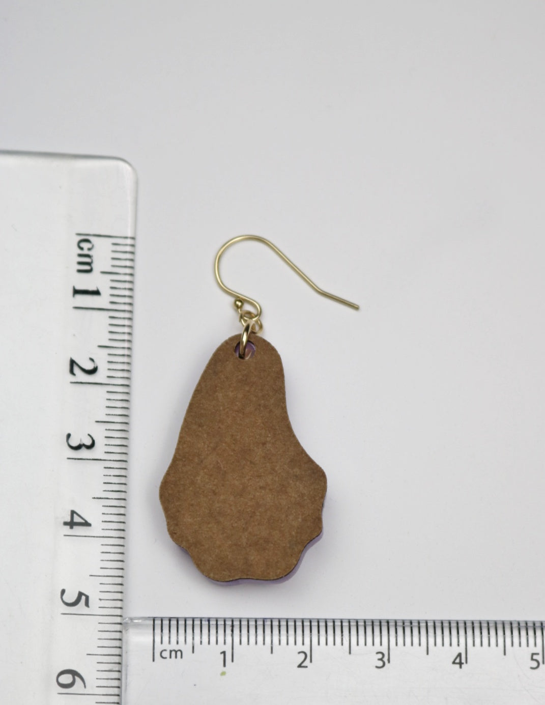 Oyster Agate Marbled Blue and Purple Acrylic Earrings