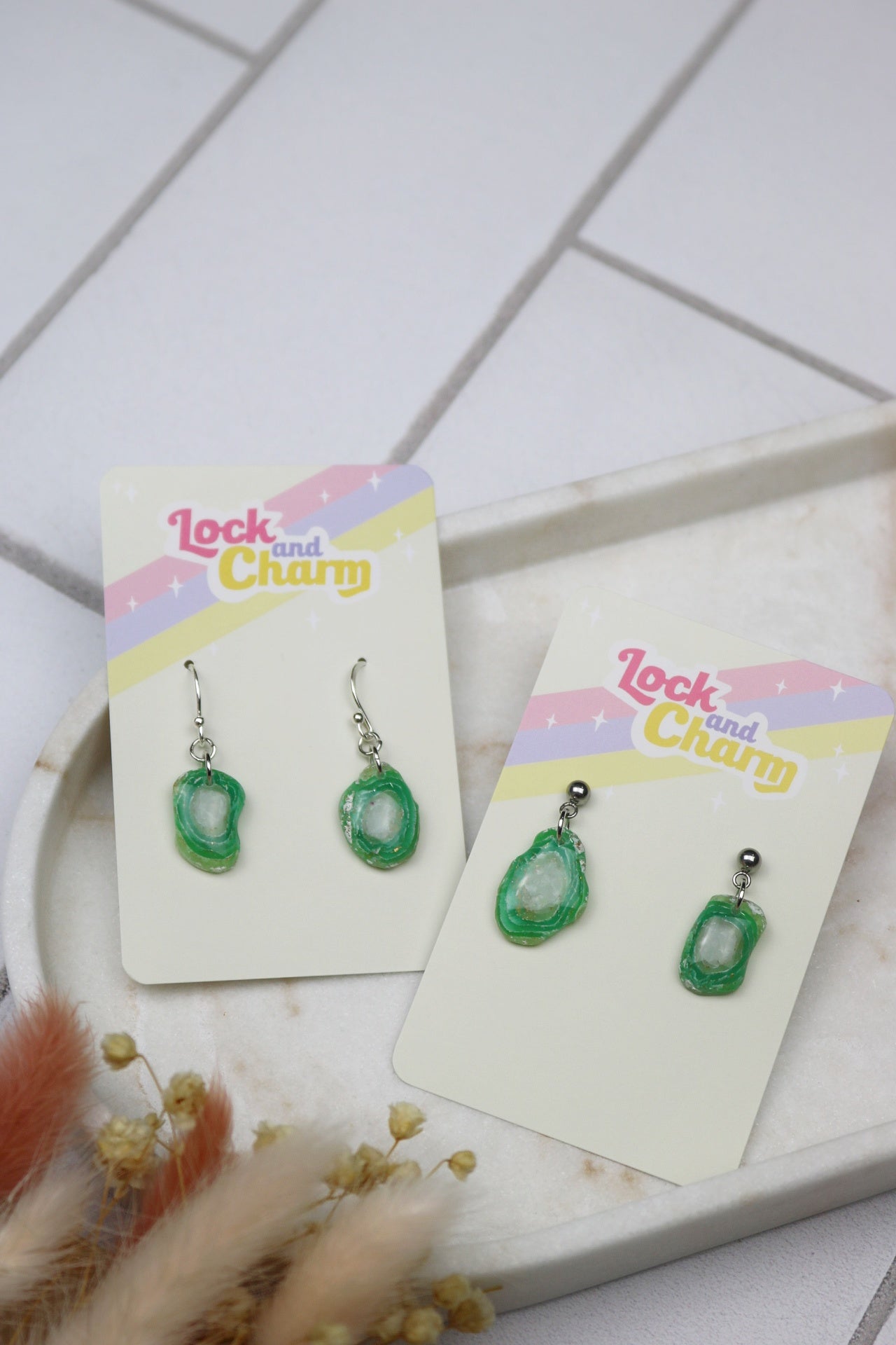 MINI Green Agates