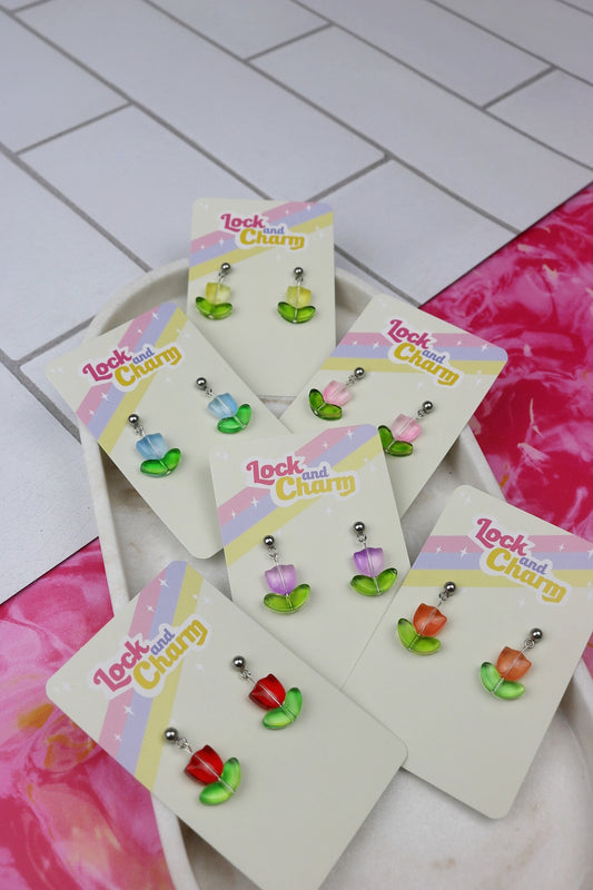 Tulip Charm Earrings
