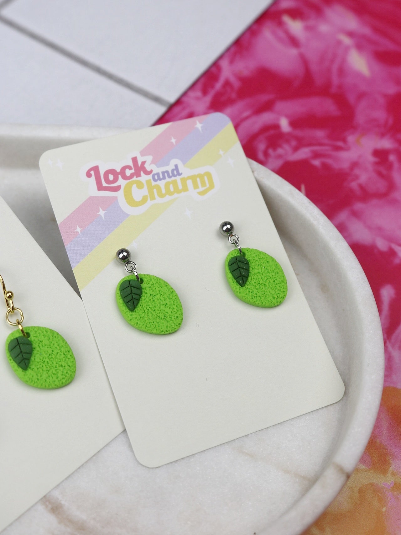 Lime Earrings