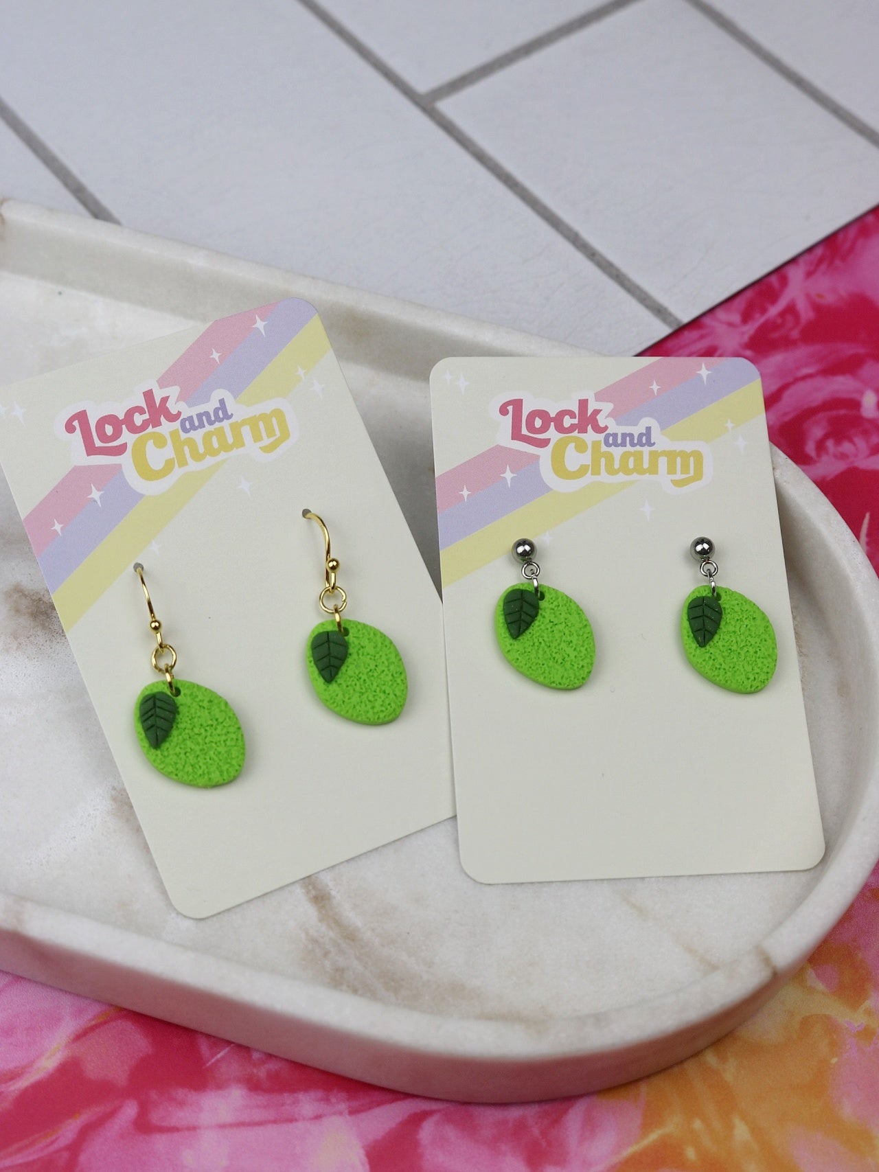 Lime Earrings