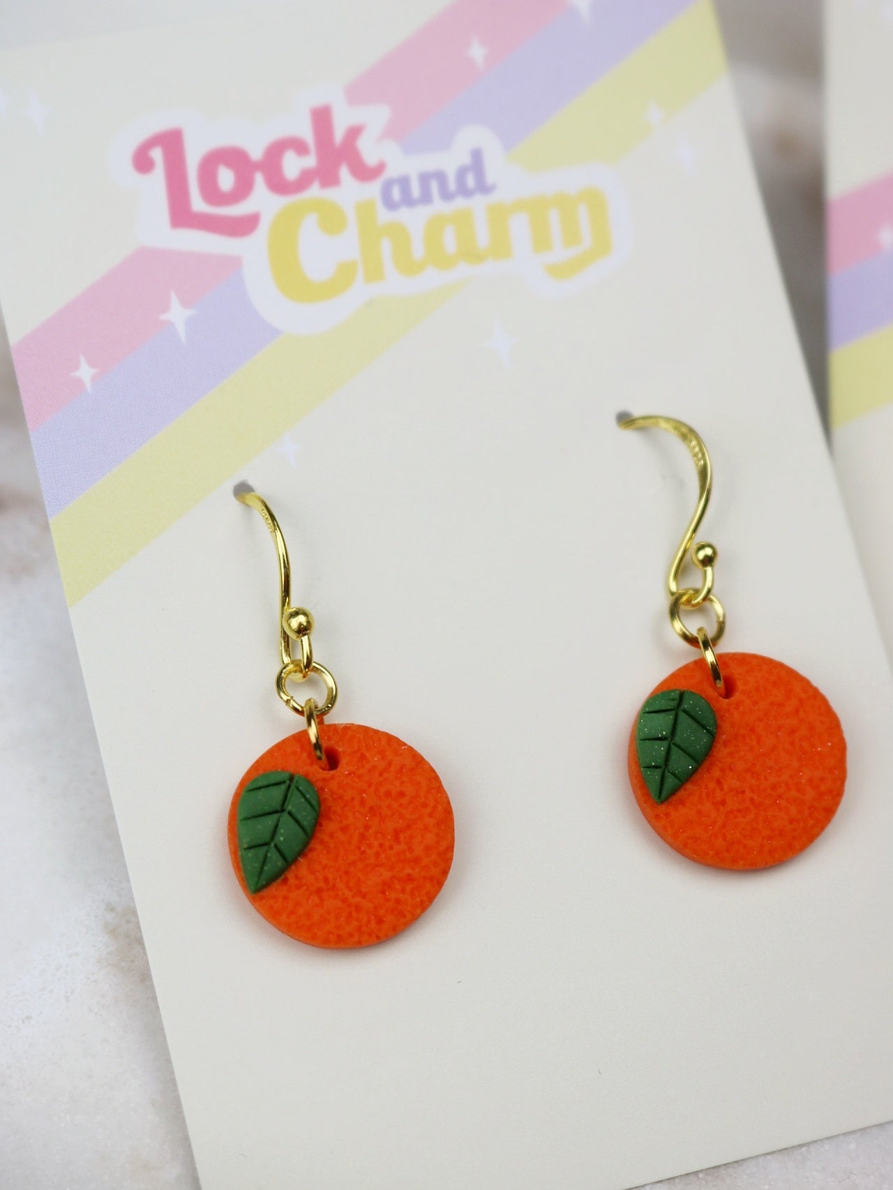 Orange Earrings