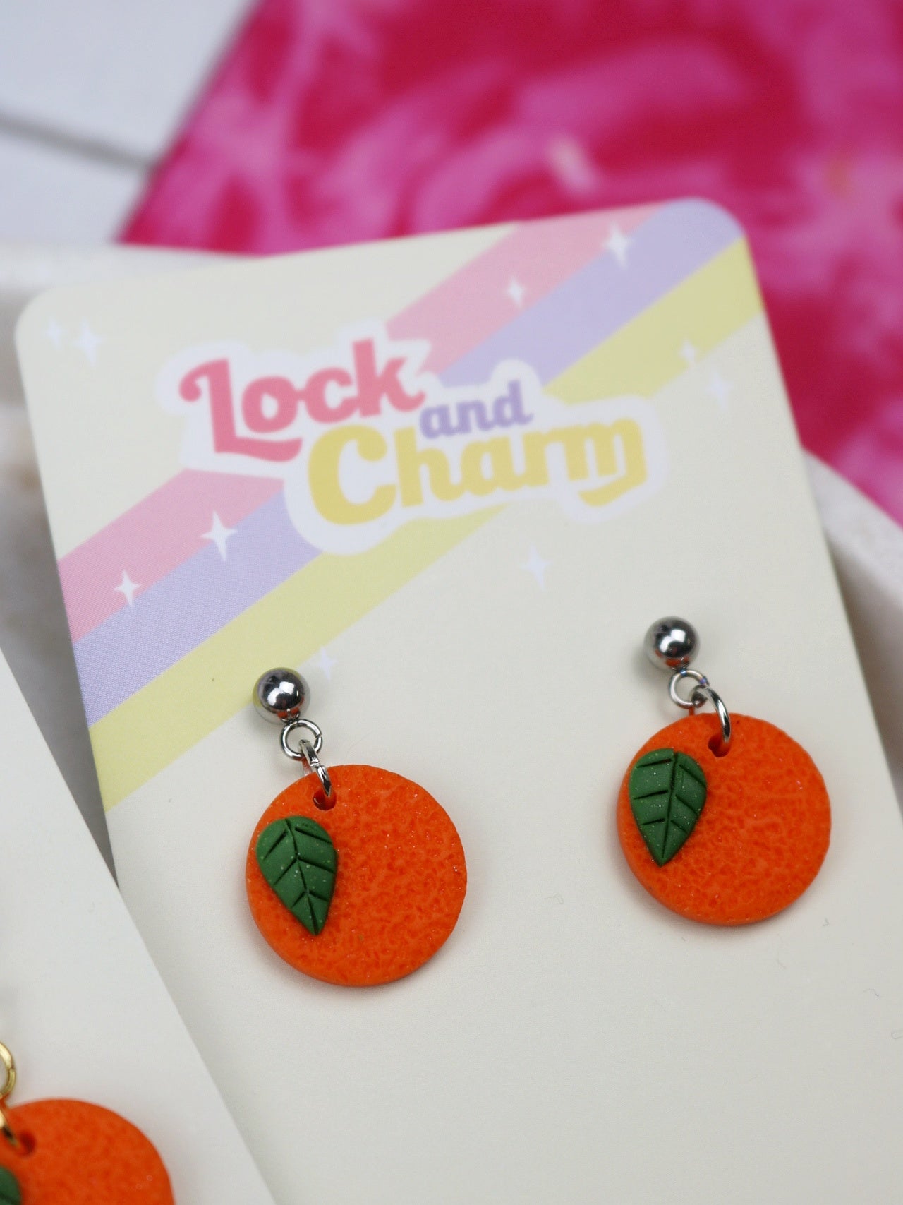 Orange Earrings