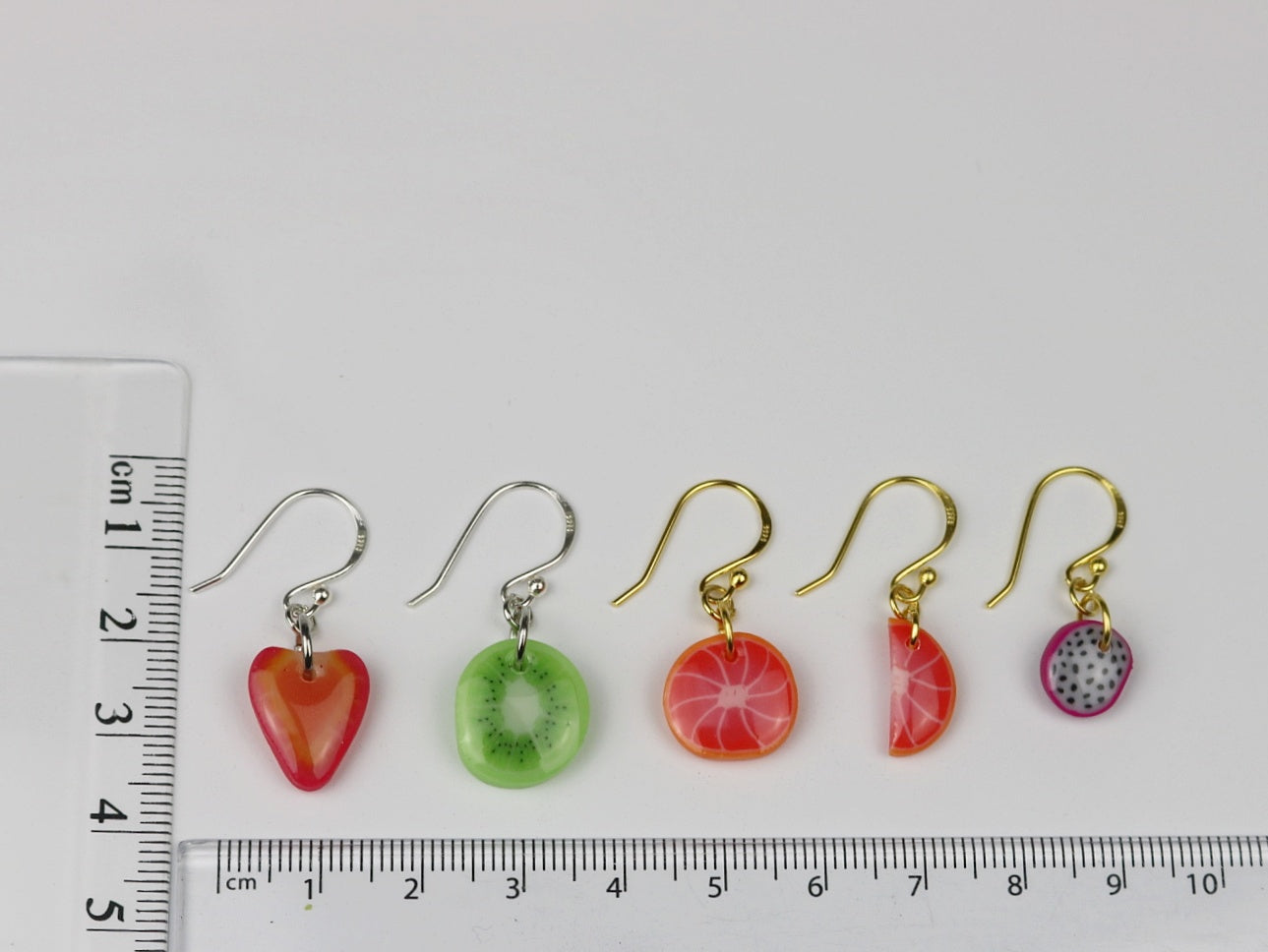 Grapefruit Slice Earrings