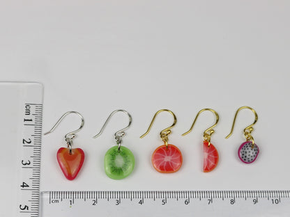 Grapefruit Slice Earrings