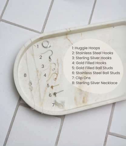 Mirrored Acrylic Manta Ray Earrings